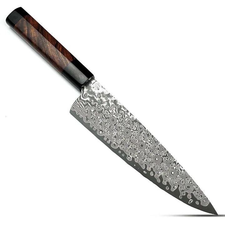67-Layer Powder Damascus Chef knife 200mm