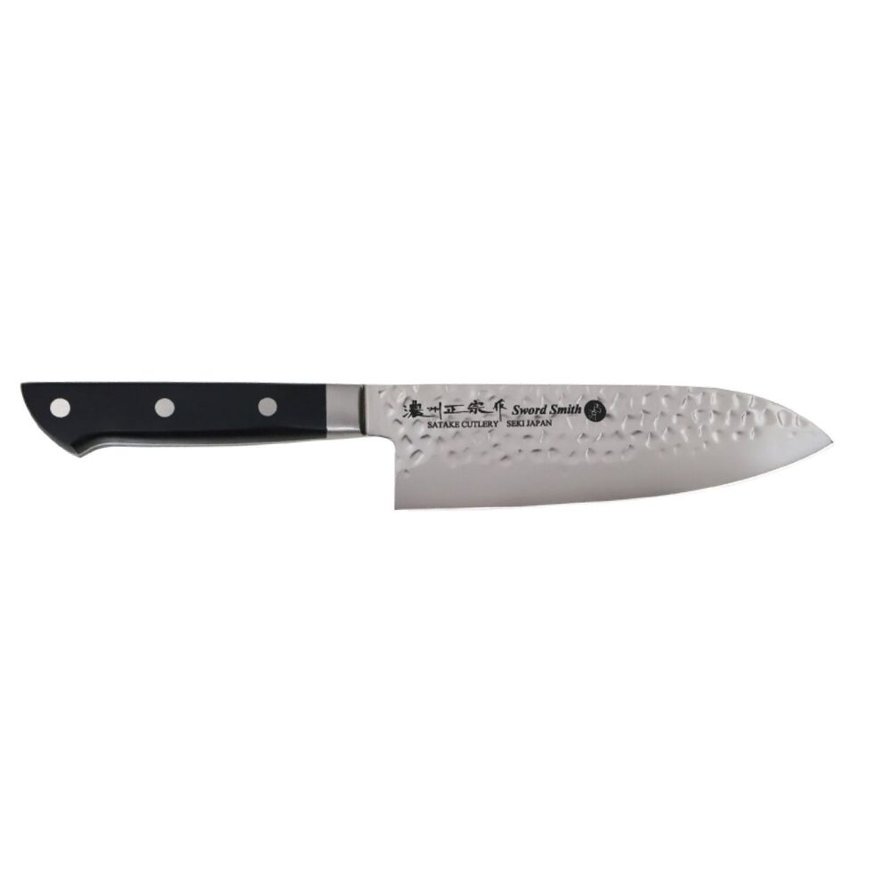 Santoku Mv Steel Hammered Pattern 170mm